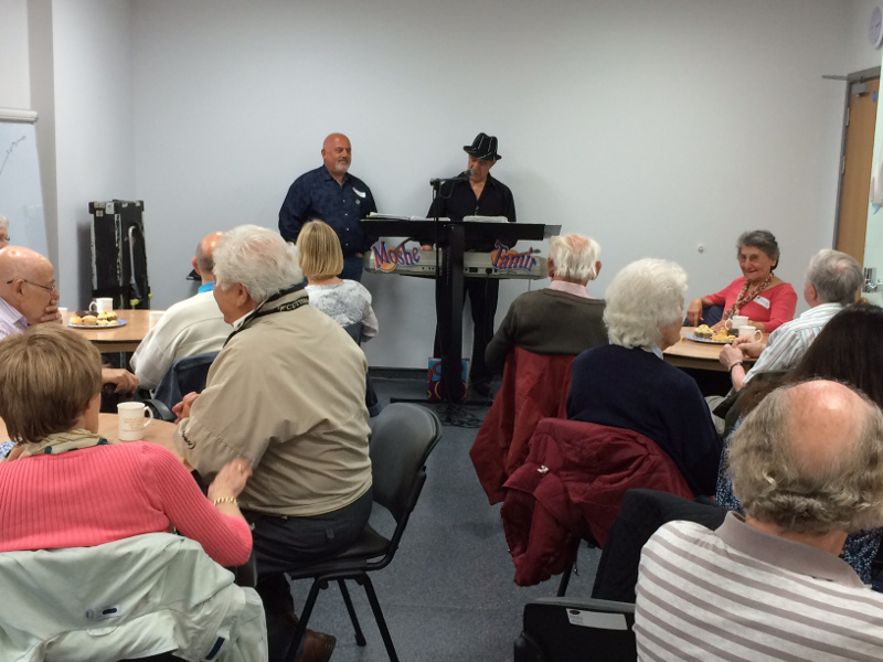 Moshe Tamir entertaining Dementia Club UK