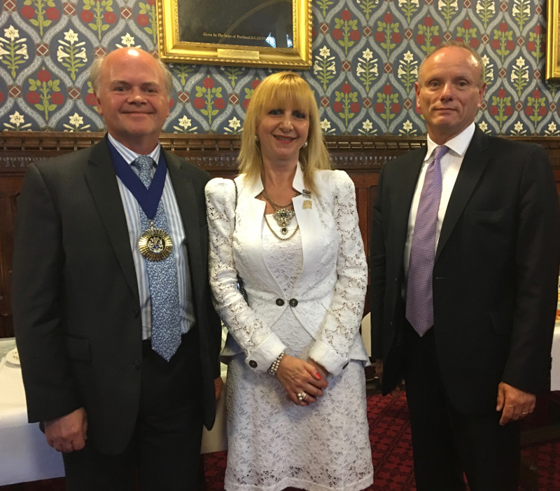 Mayor of Barnet Cllr David Longstaff, Cllr Lisa Rutter and Mike Freer MP in the Jubilee Room Mayor of Barnet Cllr David Longstaff, Cllr Lisa Rutter and Mike Freer MP in the Jubilee Room