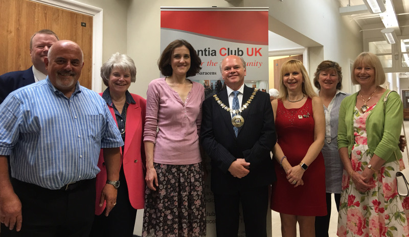 Trustee Anthony Cohen, Cllr Helena Hart, Theresa Villiers MP, Mayor of Barnet Cllr David Longstaff, Cllr Lisa Rutter Chairman of Dementia Club UK, Cllr Alison Cornelius & Mayoress Gillian Griffiths Trustee Anthony Cohen, Cllr Helena Hart, Theresa Villiers MP, Mayor of Barnet Cllr David Longstaff, Cllr Lisa Rutter Chairman of Dementia Club UK, Cllr Alison Cornelius & Mayoress Gillian Griffiths