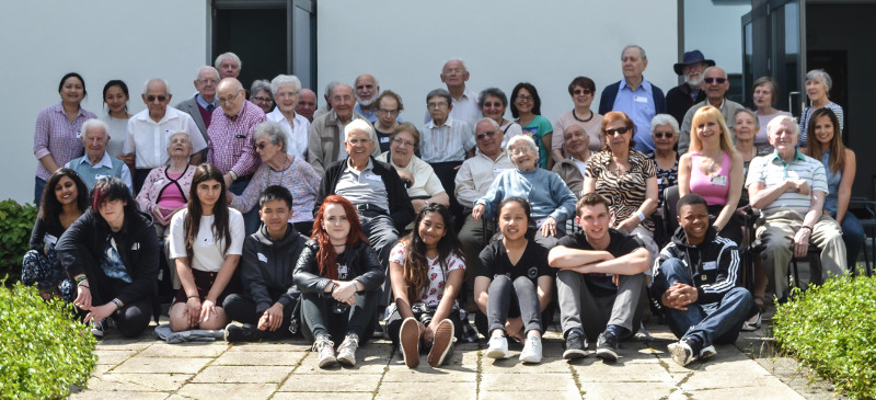 Dementia Club UK members with the students from NCS Dementia Club UK members with the students from NCS