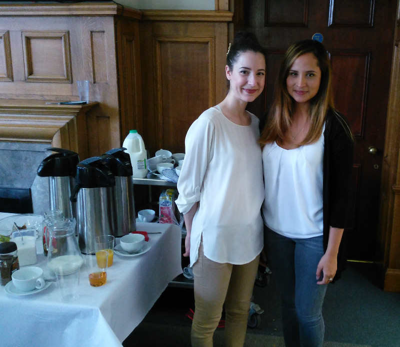 Tija and Isabelle two of our volunteers Tija and Isabelle two of our volenteers