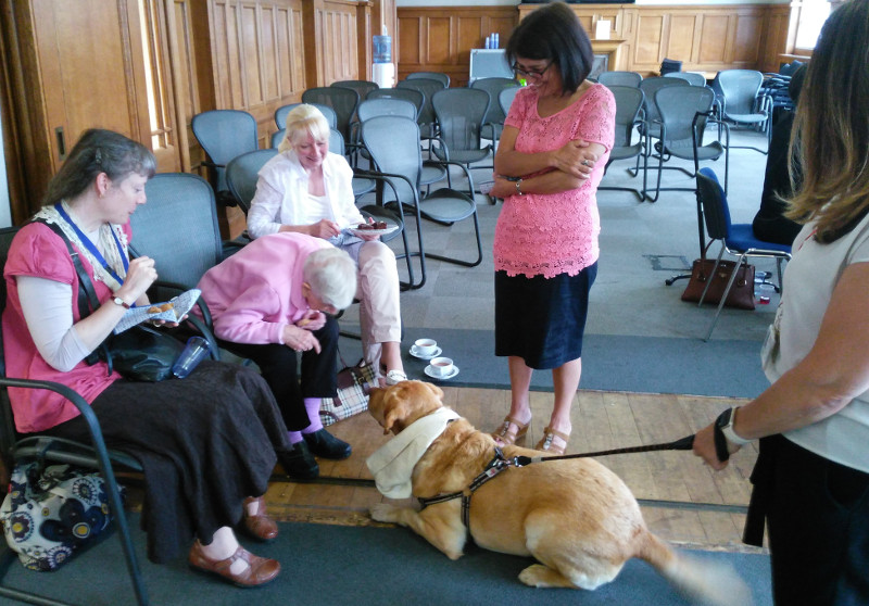 Harley interacting with some of the members Harley interacting with some of the members