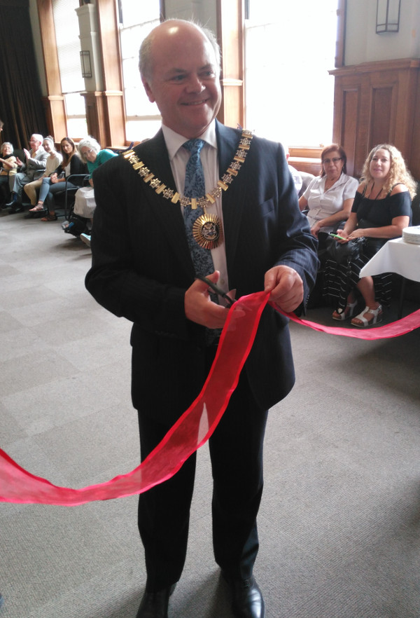 Mayor of Barnet Cllr David Longstaff officially opening the 5th Dementia Club UK venue at Hendon Town Hall Mayor of Barnet Cllr David Longstaff officially opening the 5th Dementia Club UK venue at Hendon Town Hall