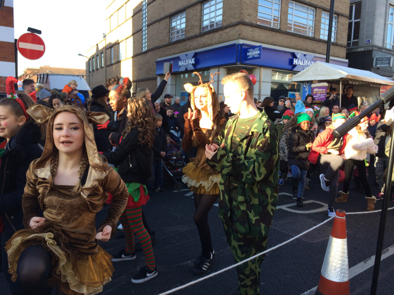 Procession down Barnet High St