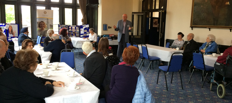 Dick reciting some stories about when he was a Registrar