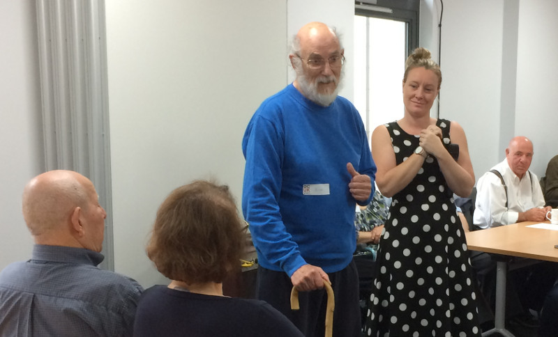 Brian talked about his experience visting another member in hospital Brian talked about his experience visting another member in hospital