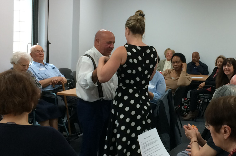 Alfonso dancing with Clare our fantastic new singer Alfonso dancing with Clare our fantastic new singer