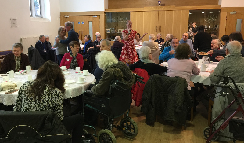 Clare leading the musical entertainment Clare leading the musical entertainment