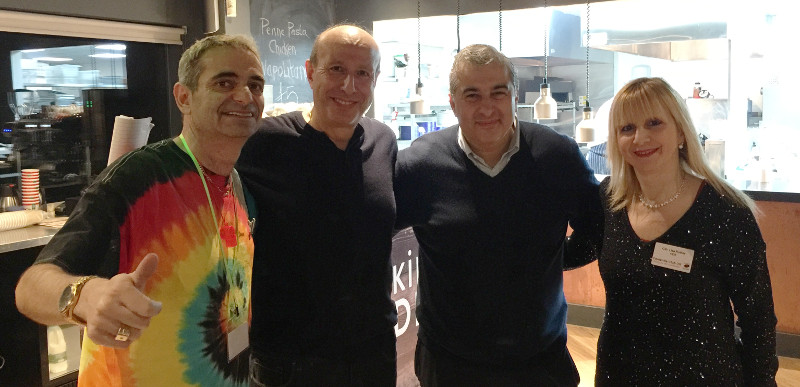 Kevin, Shaun, Tony Kleanthous Chaiman of Barnet FC and Lisa at the Hive Kevin, Shaun, Tony Kleanthous Chaiman of Barnet FC and Lisa at the Hive