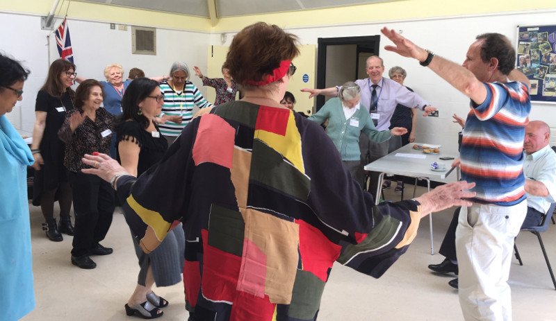 Richard taking yoga which was enjoyed by all Richard taking yoga which was enjoyed by all