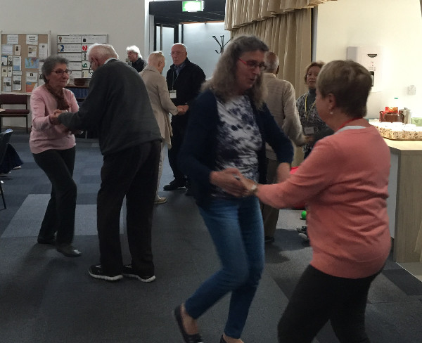 Dancing to James Le Bec's music Dancing to James Le Bec's music