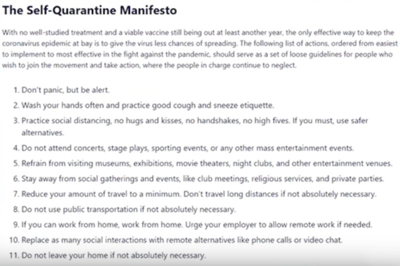 W.H.O. finally declares a Pandemic for COVID-19
